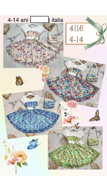 rochie fete 4-14 ani 4/set