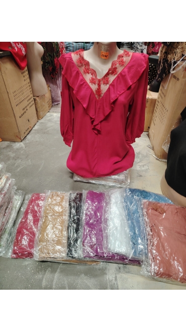 bluza dama maneca scurta l-2xl 3/set