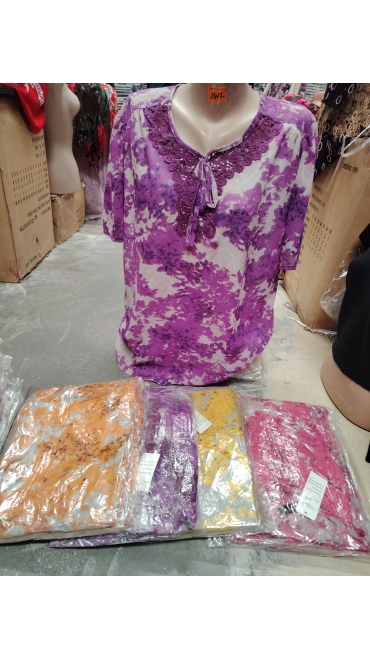 bluza dama maneca scurta batal 2xl-4xl 3/set