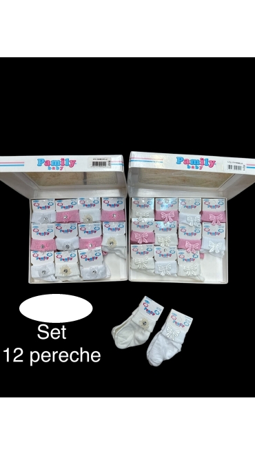 set 12 perechi sosete bebe 2/set