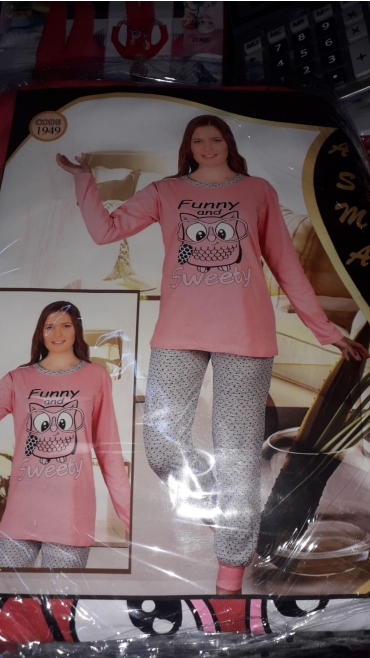 pijama dama s-2xl 5/set