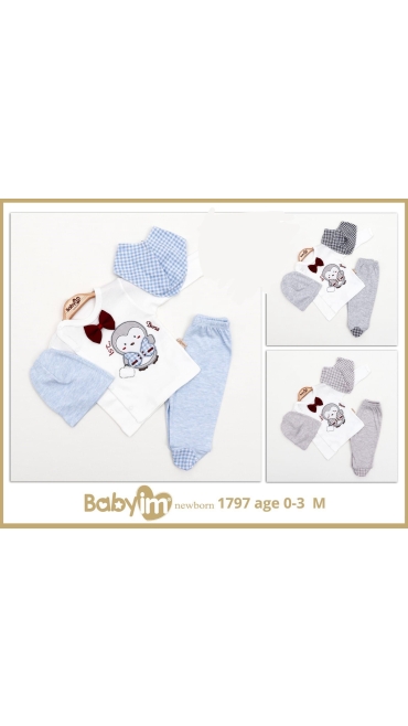 compleu bebe 0-3 luni 3/set