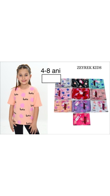 tricou copii 4-8 ani 5/set