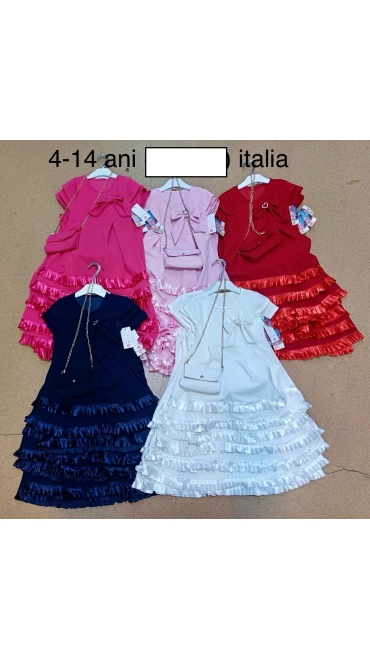 rochie fete si geanta 4-14 ani 6/set