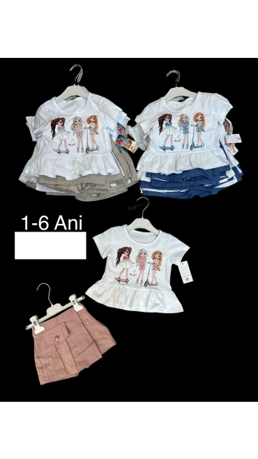 compleu fete 1-6 ani 4/set