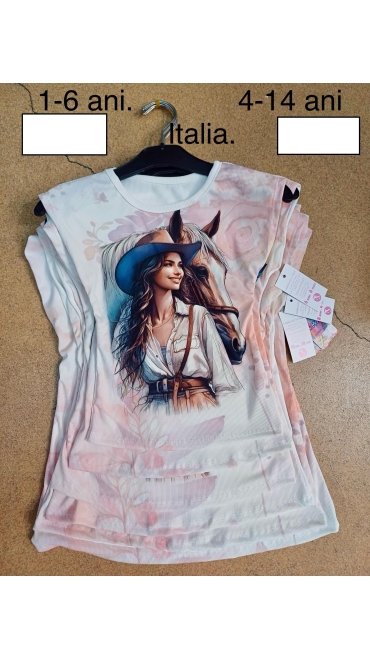 tricou fete 1-6 ani 4/set