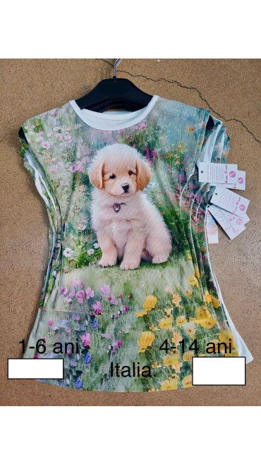 tricou fete 1-6 ani 4/set