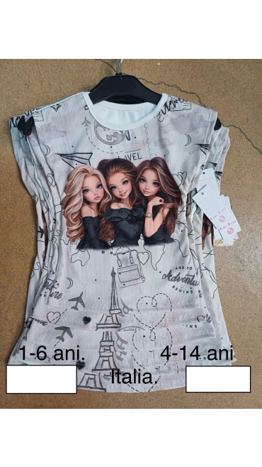 tricou fete 1-6 ani 4/set
