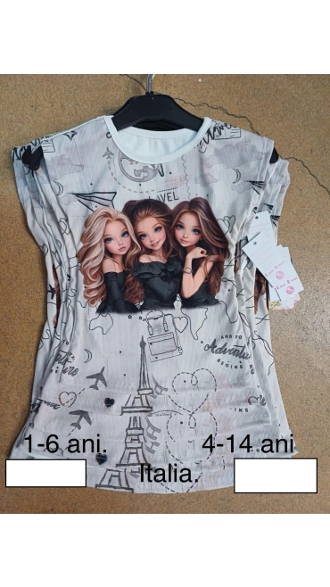 tricou fete 4-14 ani 4/set