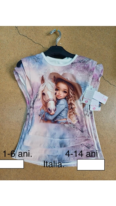 tricou fete 1-6 ani 4/set