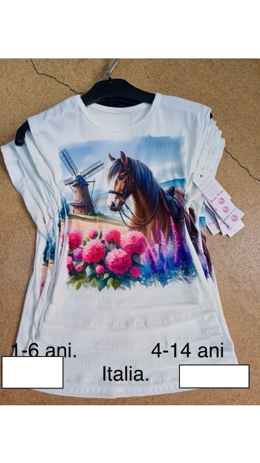 tricou fete 1-6 ani 4/set