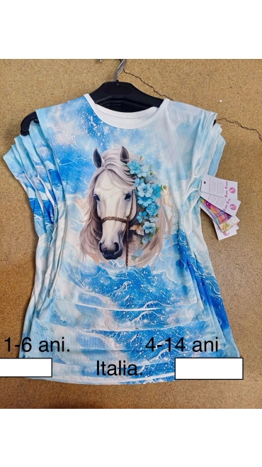 tricou fete 1-6 ani 4/set