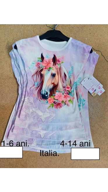 tricou fete 1-6 ani 4/set