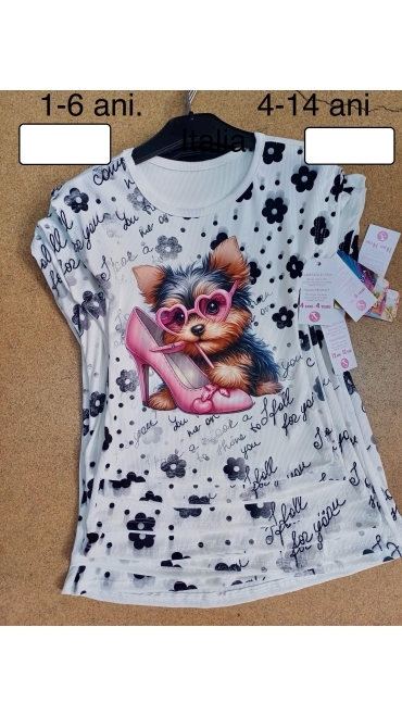 tricou fete 4-14 ani 4/set