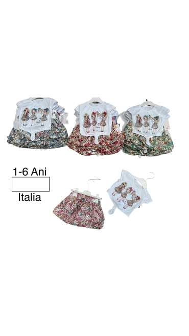 compleu fete 1-6 ani 4/set