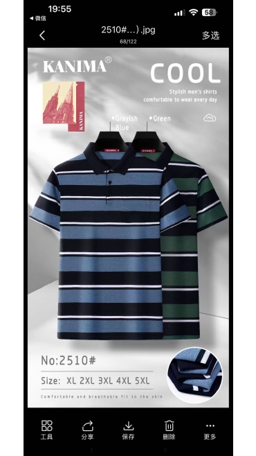 tricou barbati xl-5xl 5/set
