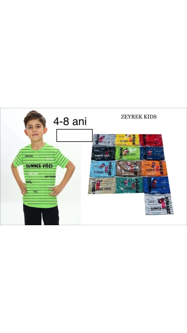 tricou baieti 4-8 ani 5/set