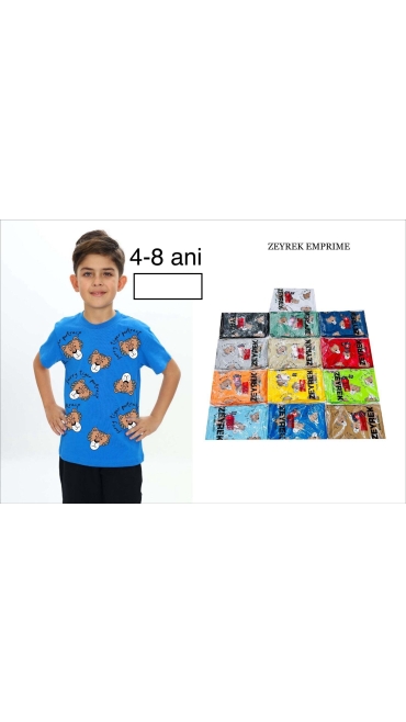 tricou baieti 4-8 ani 5/set