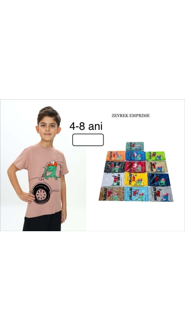 tricou baieti 4-8 ani 5/set