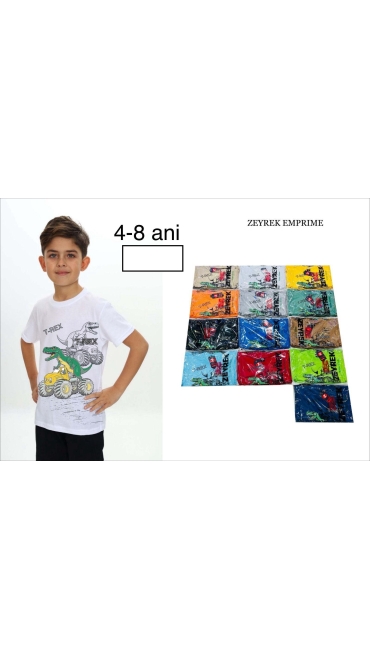 tricou baieti 4-8 ani 5/set