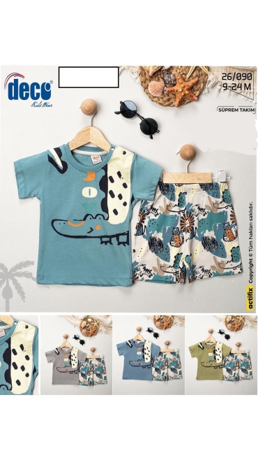 compleu baieti 9-24 luni 4/set