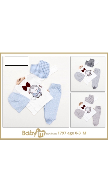 compleu bebe 0-3 luni 3/set