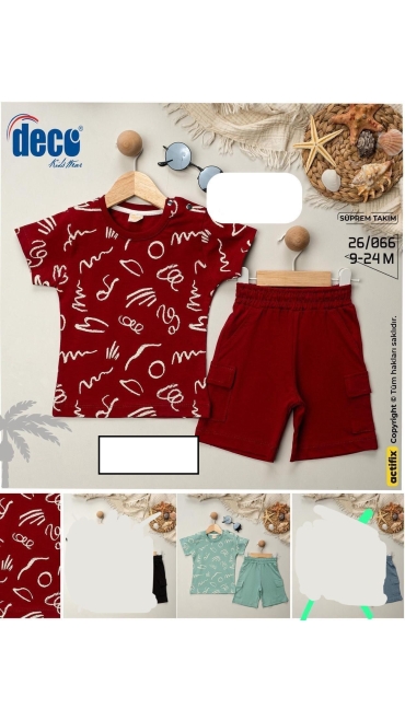 compleu baieti 9-24 luni 4/set