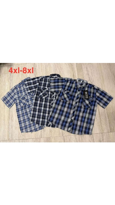camasa maneca scurta barbati batal 4xl-8xl 5/set