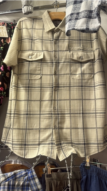 camasa maneca scurta barbati batal 4xl-8xl 5/set