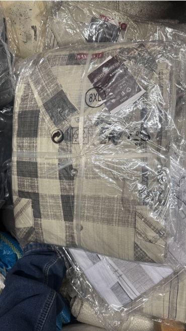 camasa maneca scurta barbati batal 4xl-8xl 5/set