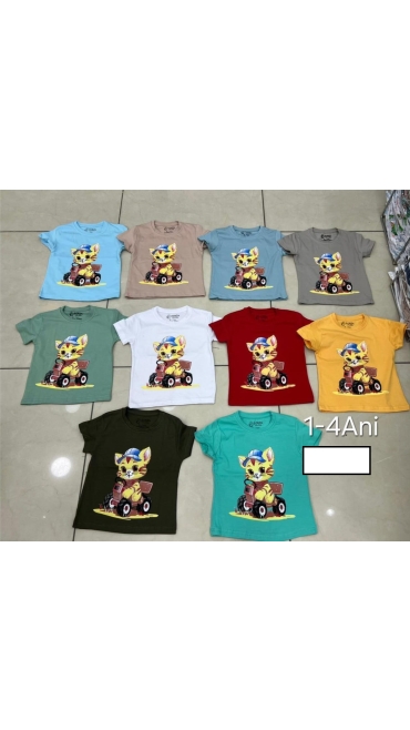 tricou baieti 1-4 ani 4/set