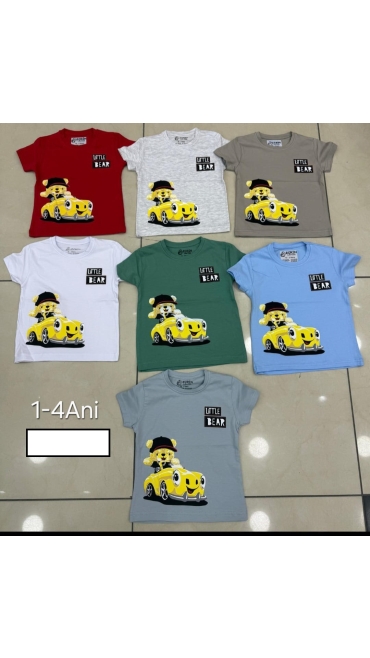 tricou baieti 1-4 ani 4/set