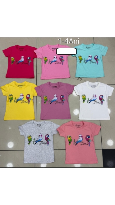 tricou fete 1-4 ani 4/set