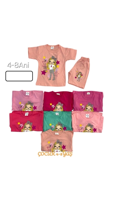 tricou fete 4-8 ani 5/set