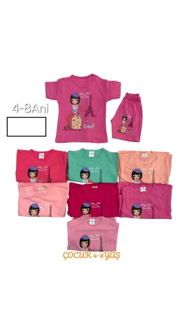 tricou fete 4-8 ani 5/set