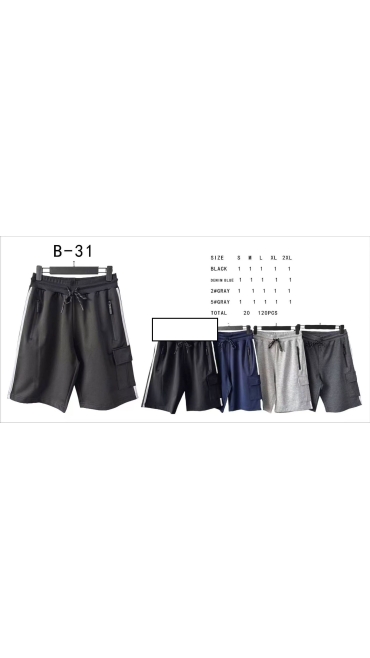 pantaloni scurti barbati s-2xl 5/set