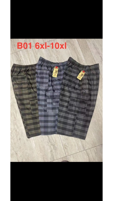 pantaloni 3/4 barbati 6xl-10xl 5/set