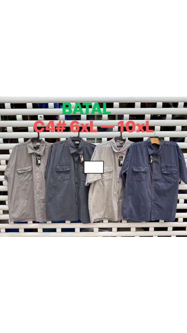 camasa barbati maneca scurta batal 6xl-10xl 5/set