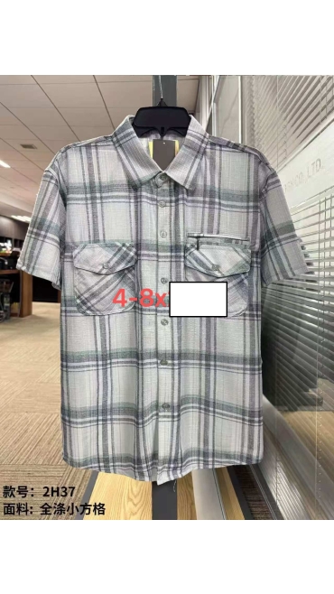 camasa barbati maneca scurta 4xl-8xl 5/set