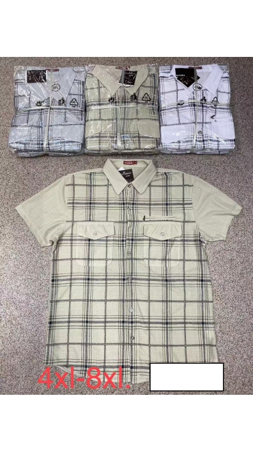 camasa barbati maneca scurta 4xl-8xl 5/set