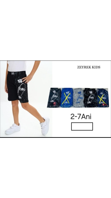 pantalni scurti baieti 2-7 ani 6/set