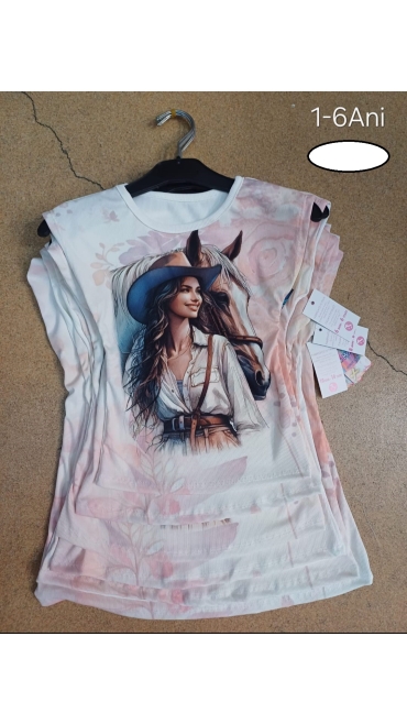 tricou fete 1-6 ani 6/set