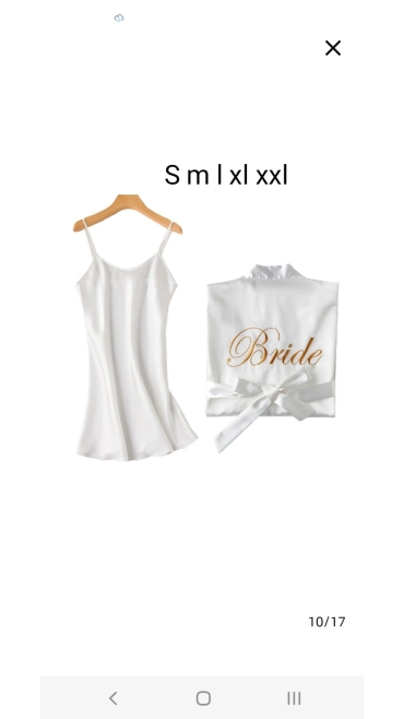 set halat si furou mireasa s-2xl 5/set