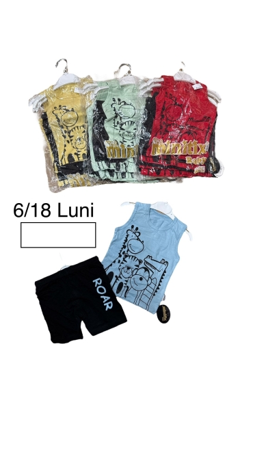 compleu baieti 6-18 luni 4/set