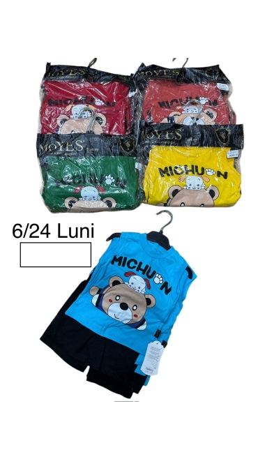 compleu baieti 6-24 luni 4/set