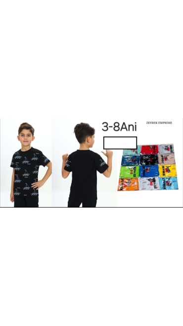 tricou baieti 3-8 ani 6/set