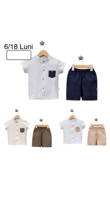 compleu baieti 6-18 luni 4/set