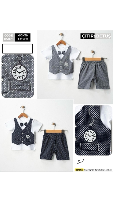 compleu baieti 6-18 luni 4/set