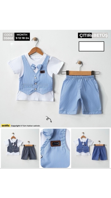 compleu baieti 9-24 luni 4/set