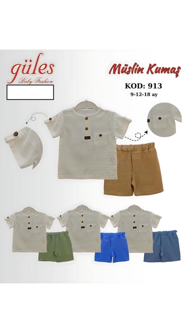 compleu baieti 9-18 luni 3/set